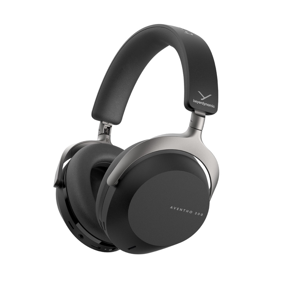 Beyerdynamic AVENTHO 300 Wireless Bluetooth Headphones, Over Ear, Active Noise Cancelling, USB-C Charging, 50 Hours Playtime, Ultra Comfortable, Dolby Atmos and Head Tracking (Black)
