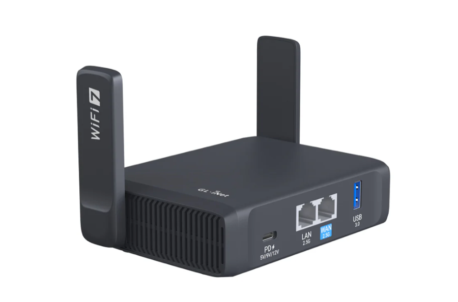 GL.iNet GL-BE3600 (Slate 7) Portable Travel Router, Pocket Dual-Band Wi-Fi 7, 2.5G Router, Portable VPN Routers WiFi for Travel, Public Computer Routers, Business Trip, Mobile/RV/Cruise/Plane